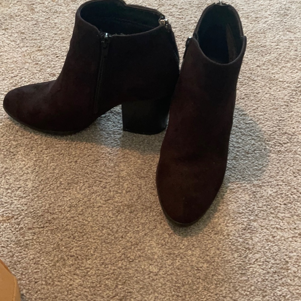 Target bootie black velvet size 7